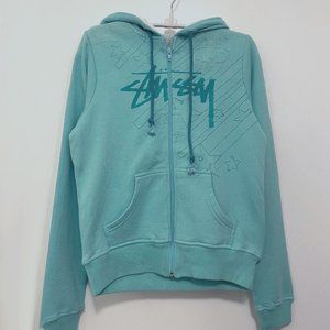 Stussy Girls Ashleigh Hoodie – Ocean Size M NWOT